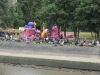 Le public sur les berges