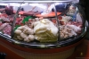Etale à abats dans le marché de Boqueria