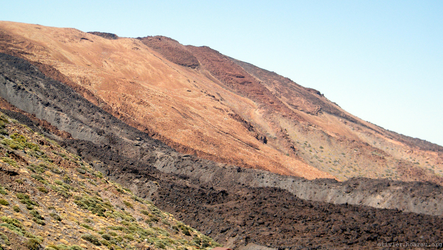 Paysage volcanique du volcan Teide