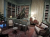 Salon de musique et bibliothèque