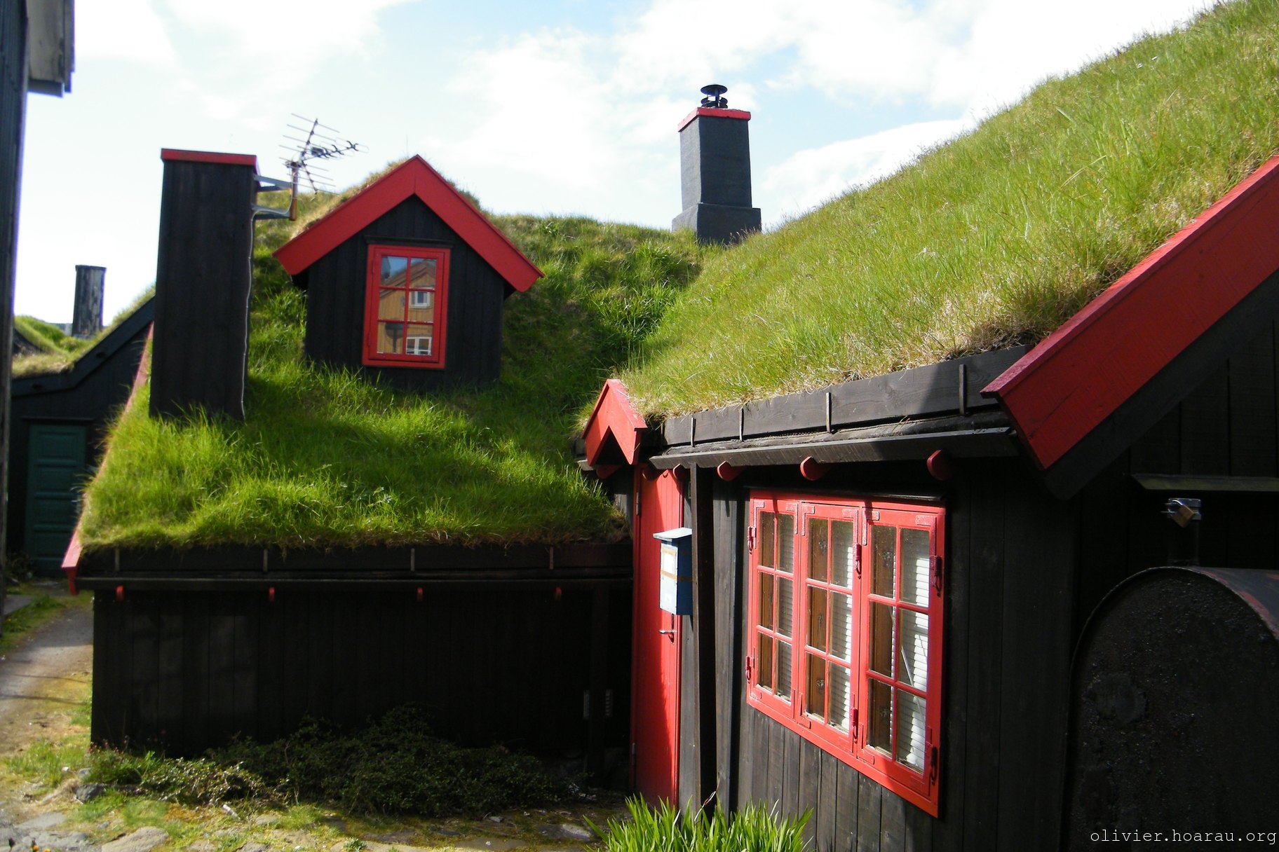 Maisons dans le quartier de Tinganes